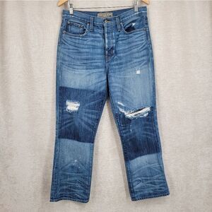 Point Sur Denim J Crew Stevie X Rocker Cropped Jeans